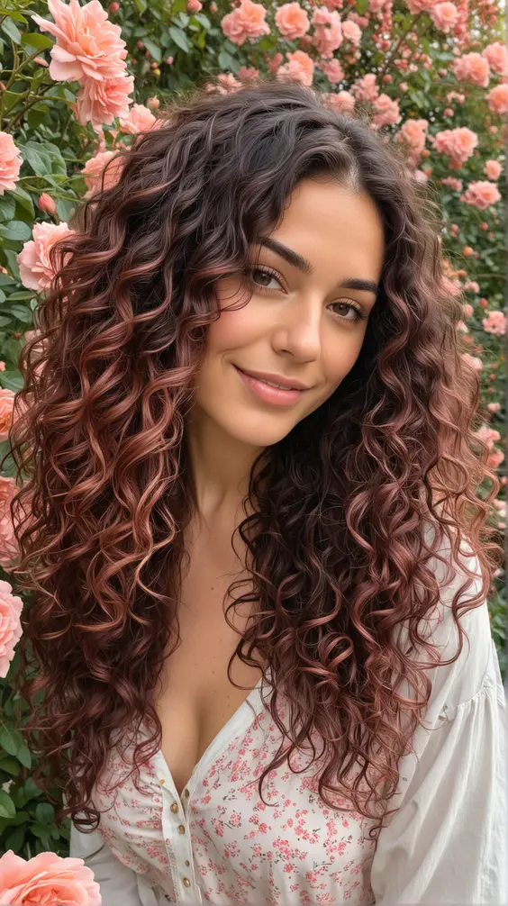 22 Summer Hair Colors for Dark Hair: Rose Gold Highlights & Silver Tips