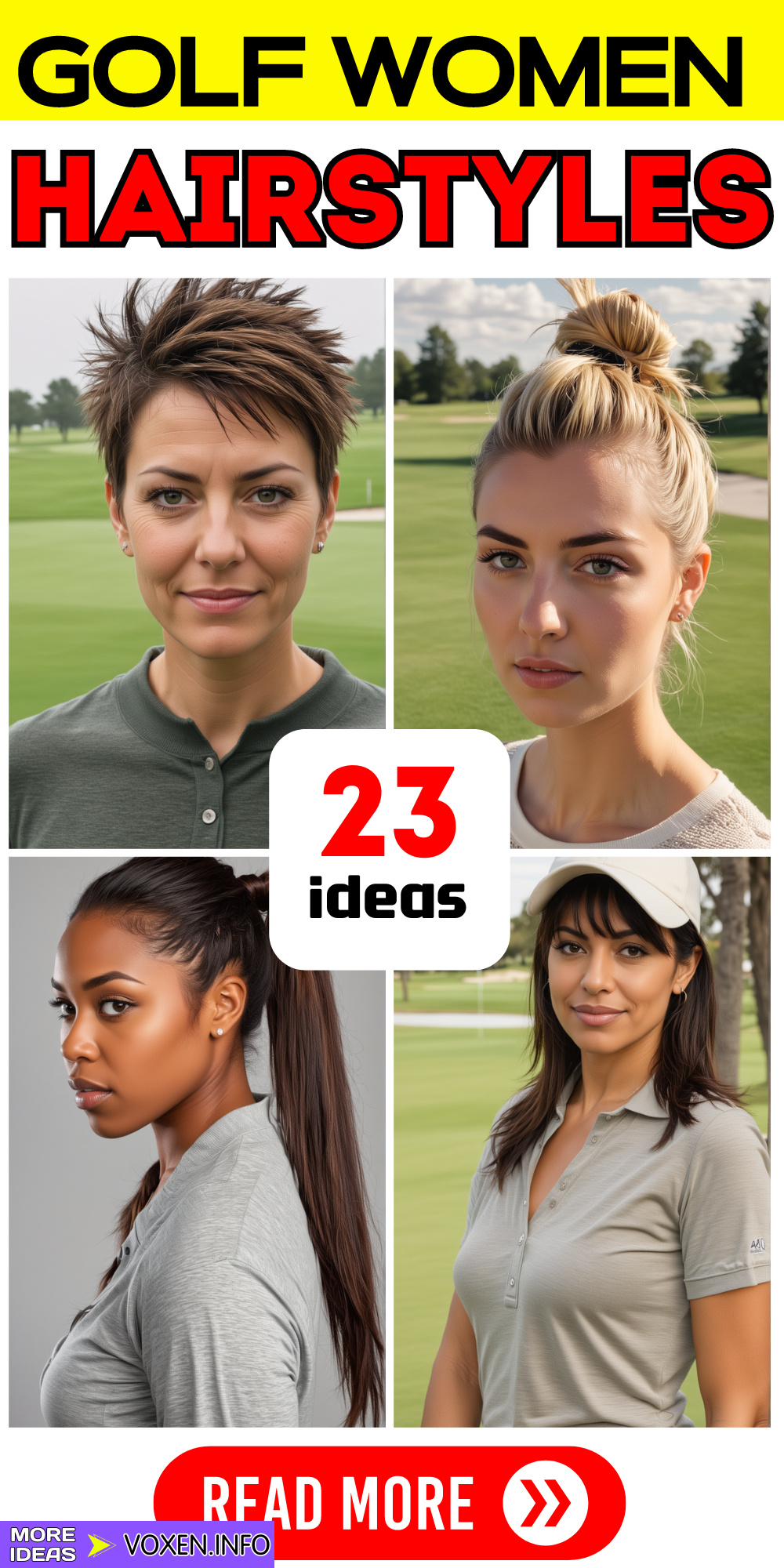 23 Top Women's Golf Hairstyles: Visor Looks, Updos, & Buzz Cuts