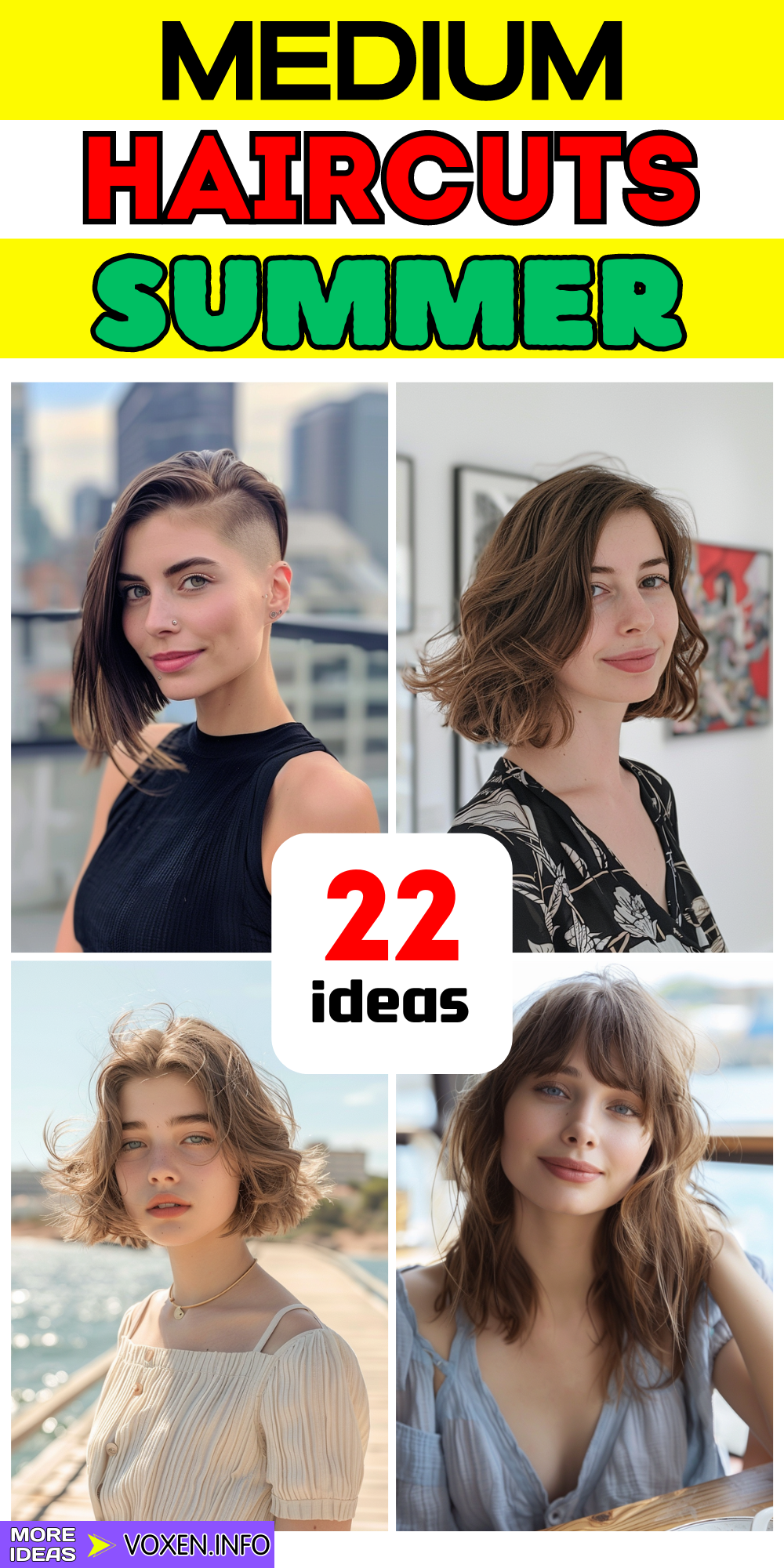 22 Trendy Medium Length Summer Haircuts 2024: Razor & Soft Wave Styles