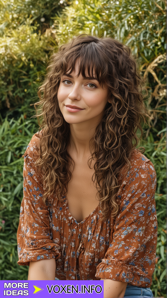 23 Discover Trendy Shaggy Hair Cuts with Bangs: Face-Framing, Peekaboo, Boho Styles & Hair Care Tips