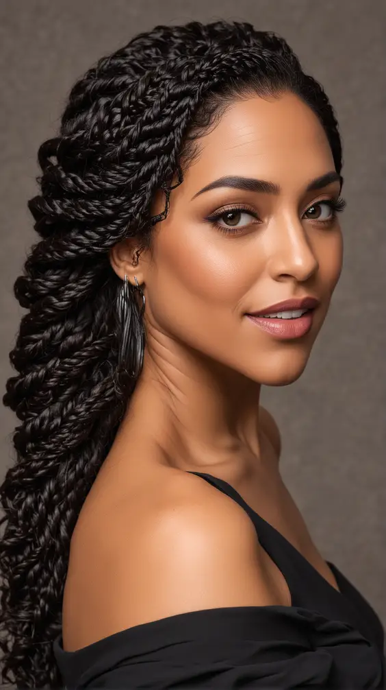23 Stunning Twisted Hairstyles with Weave: Explore Trendy, Protective Styles