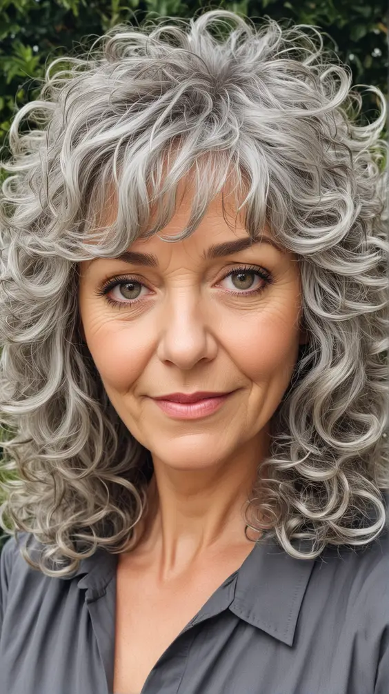 23 Timeless Long Hair with Bangs for Women Over 50: Elegant Hairstyles to Enhance Your Look