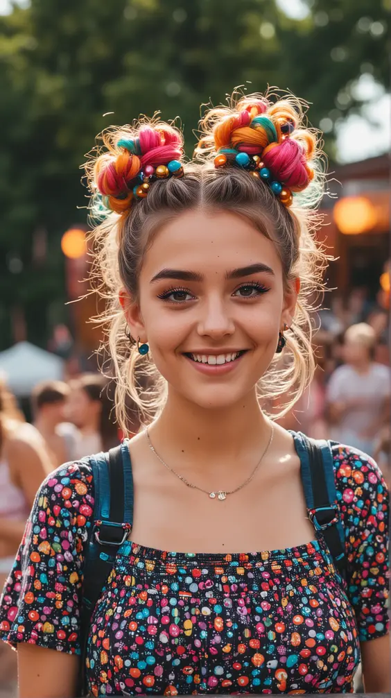 23 Trendy Summer Hairstyles 2024: Floral, Scarf Styles & Curtain Bangs