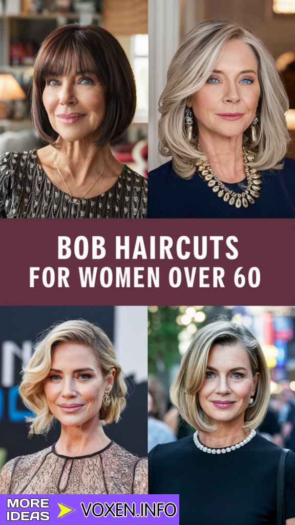 23 Stylish Bob Haircuts for Women Over 60: Winter Update 2024 - 2025