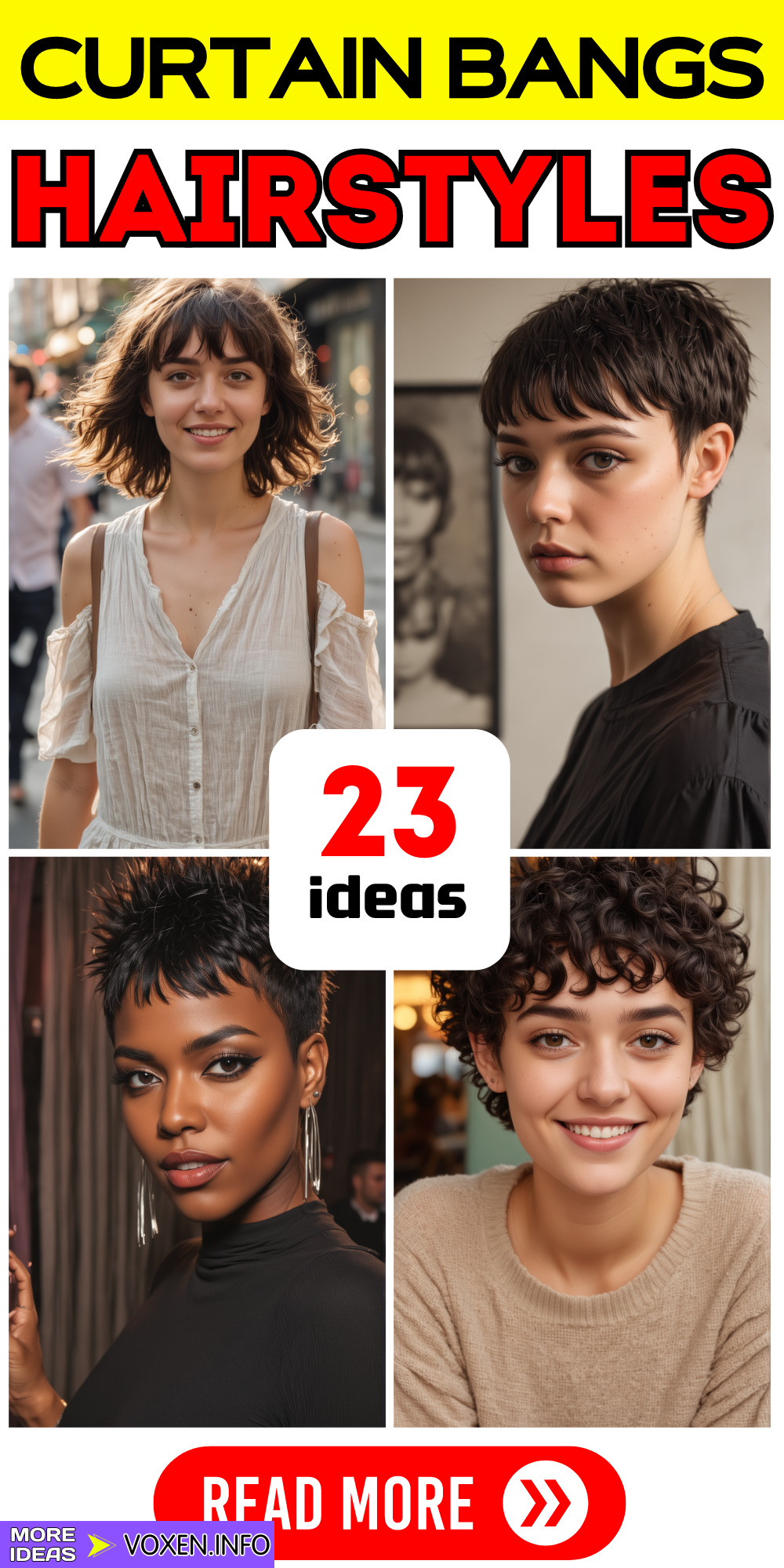 23 Stylish Short Haircuts with Curtain Bangs: Chic Styles for Every Face