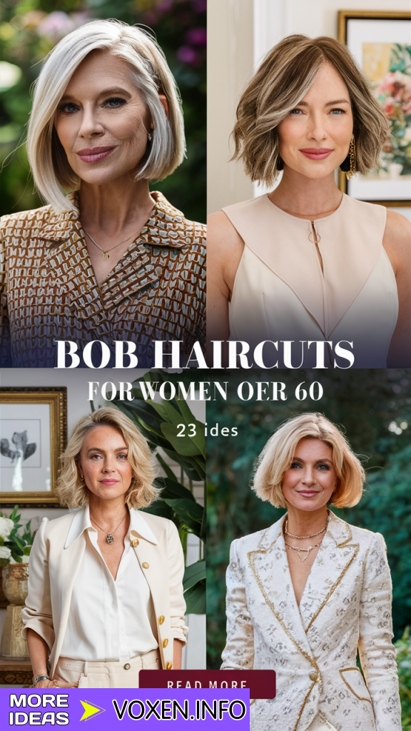 23 Stylish Bob Haircuts for Women Over 60: Winter Update 2024 - 2025