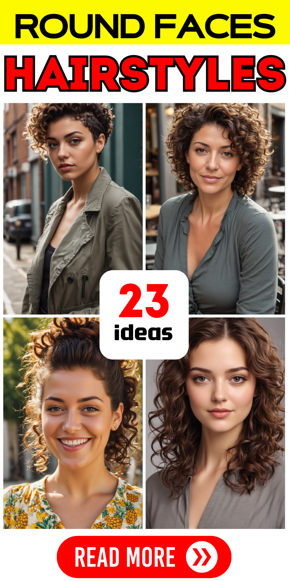 23 Chic Short Curly Weave Hairstyles for Round Faces with Double Chin