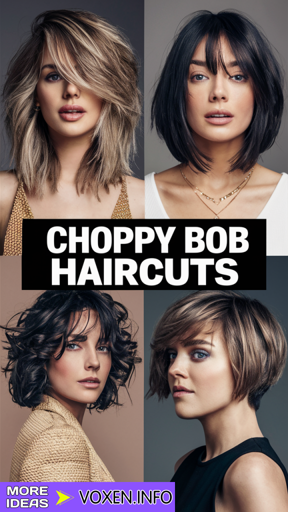 22 Flatter Your Face: Best Choppy Bob Haircuts for All Shapes: Winter Update 2024 - 2025