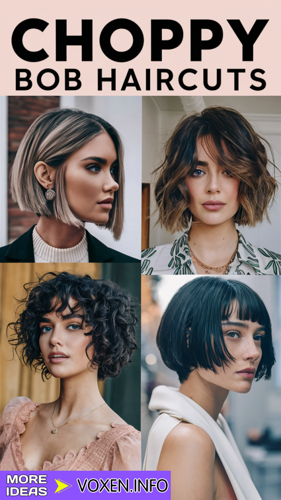 22 Flatter Your Face: Best Choppy Bob Haircuts for All Shapes: Winter Update 2024 - 2025