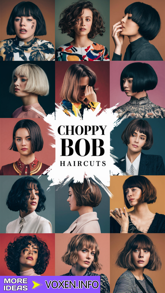 22 Flatter Your Face: Best Choppy Bob Haircuts for All Shapes: Winter Update 2024 - 2025