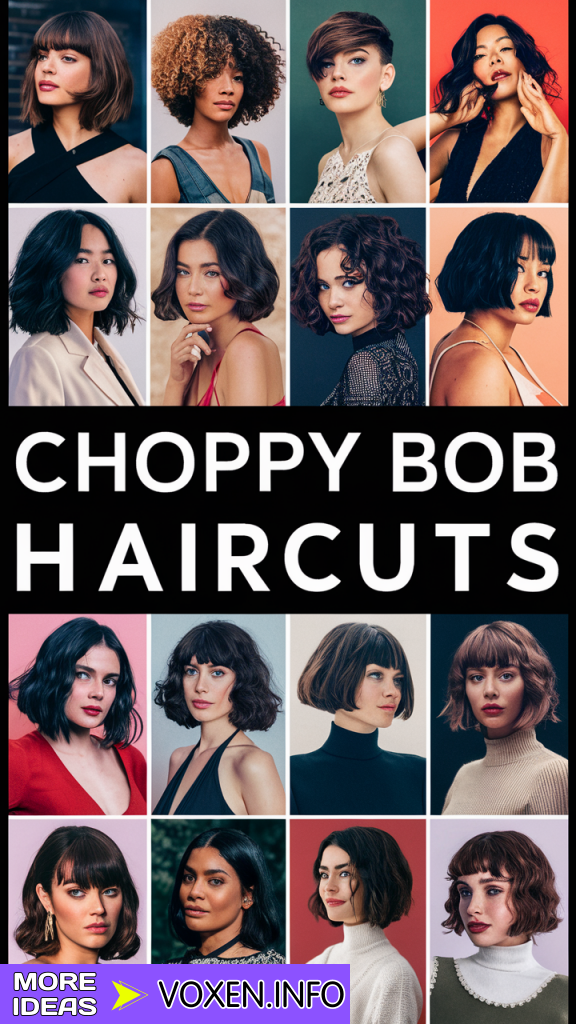 22 Flatter Your Face: Best Choppy Bob Haircuts for All Shapes: Winter Update 2024 - 2025