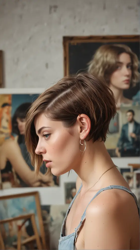 23 Chic French Bob Haircuts: Styles with Shaved Details & Accessories