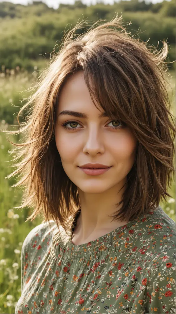 23 Chic Long Bob Haircuts for Chubby Faces - Styles to Flatter & Enhance