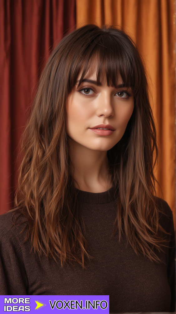 23 Trendy Fall Hairstyles with Curtain Bangs for 2024