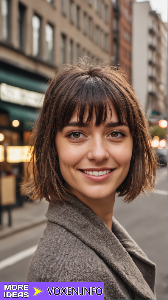 23 Trendy Fall Hairstyles with Curtain Bangs for 2024