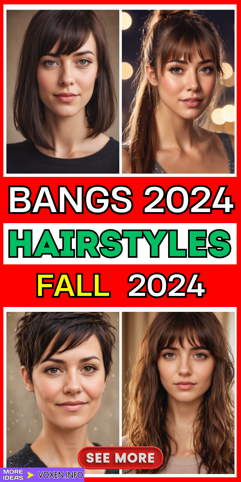 23 Trendy Fall Hairstyles with Bangs 2024: Perfect Cuts for All Hair Lengths