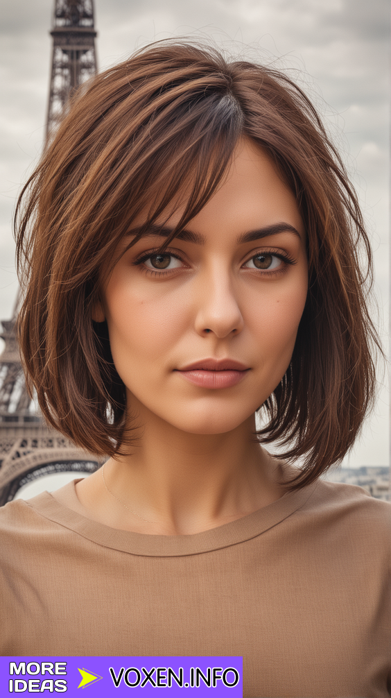 22 Trendy Medium Length Fall Hairstyles: Asymmetrical Cuts & Full Bangs