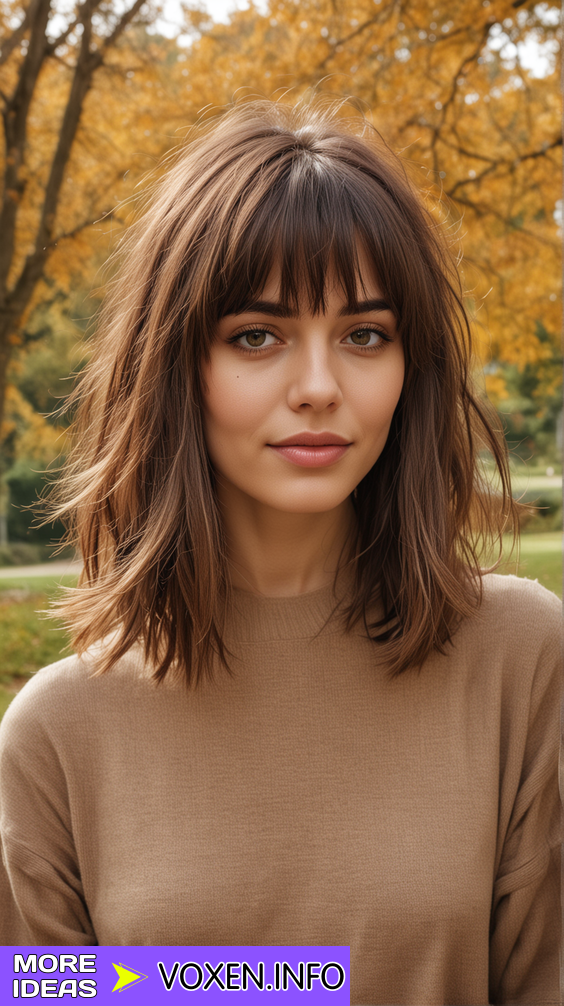 23 Top Fall Haircuts with Bangs 2024: Discover Trendy Styles