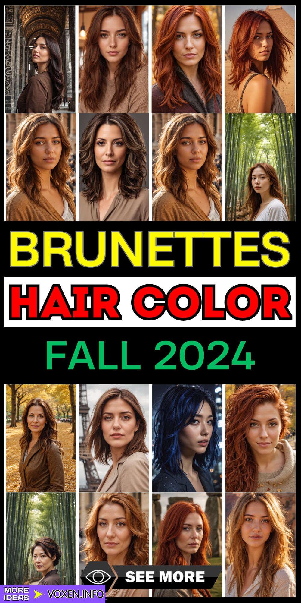 23 Top Fall Hair Colors for Brunettes: Explore Midnight Blue, Ash Brown ...