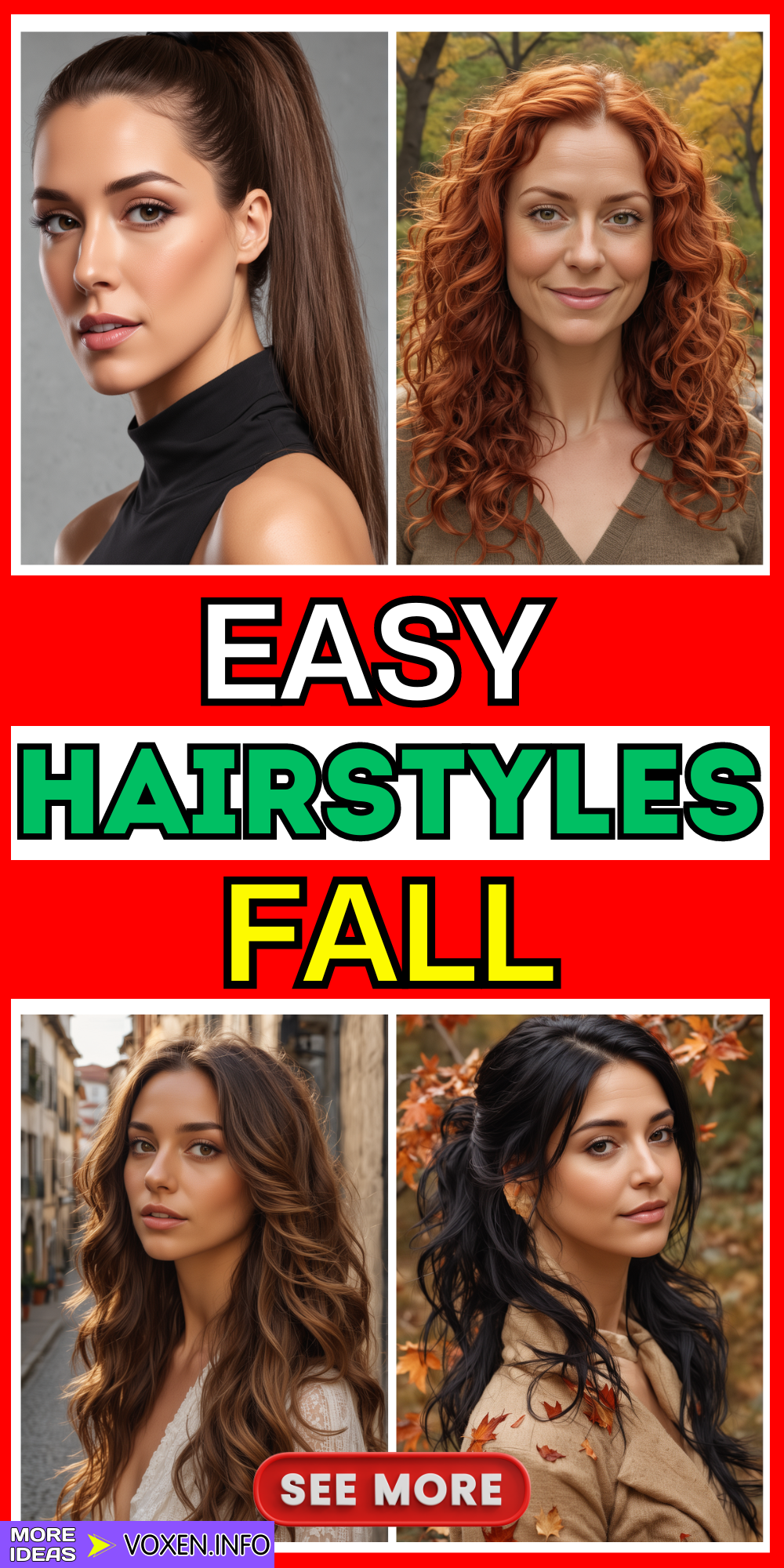 23 Chic Easy Fall Hairstyles: From Side Ponies to Sleek Bobs - Try Now!