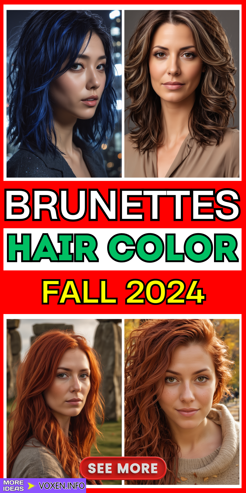 23 Top Fall Hair Colors for Brunettes: Explore Midnight Blue, Ash Brown & More