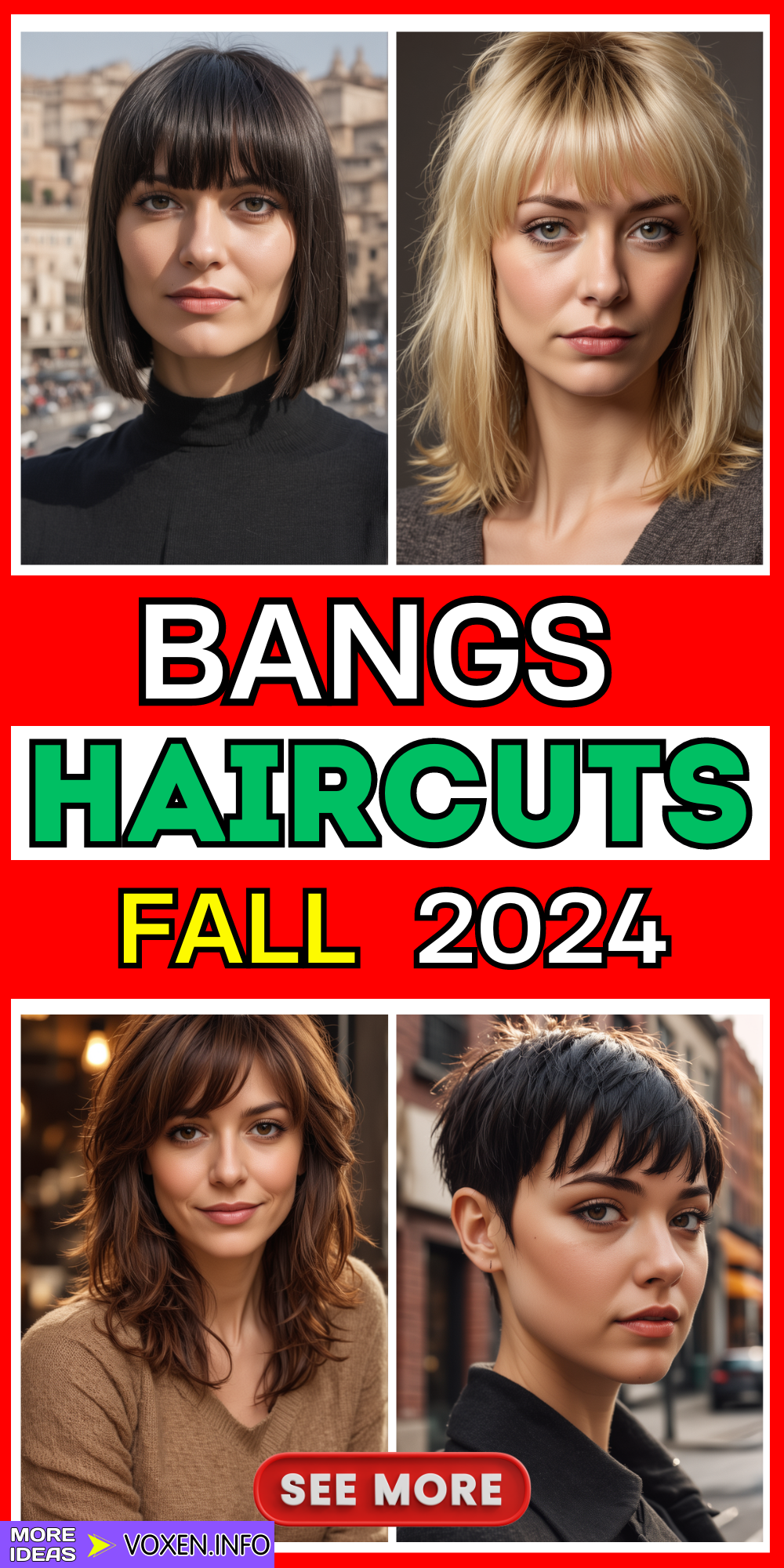 23 Top Fall Haircuts with Bangs 2024: Discover Trendy Styles