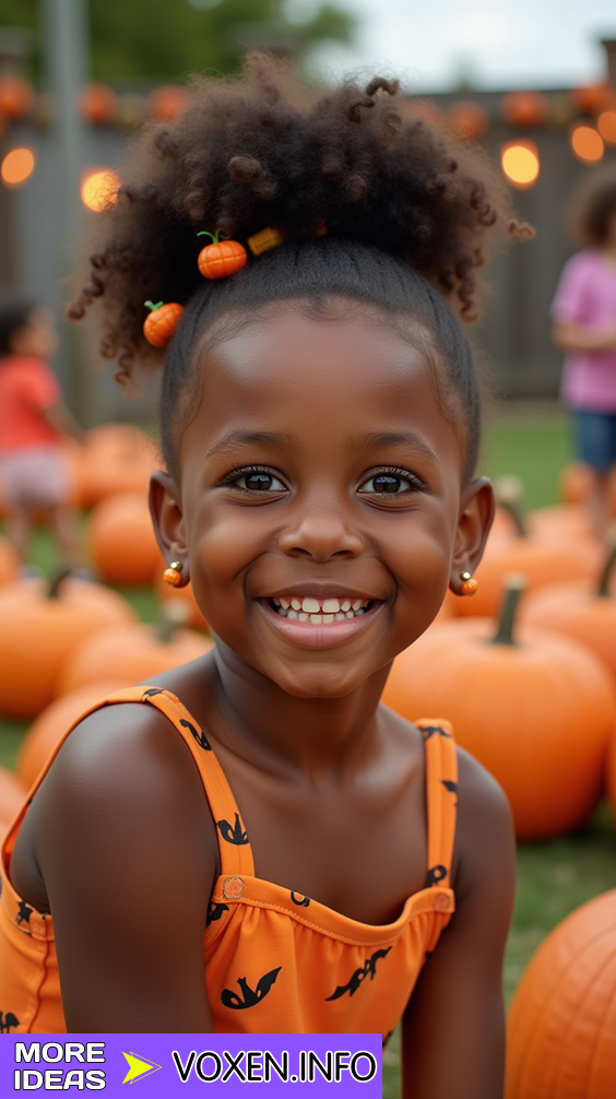 23 Discover Cute and Festive Pumpkin Hairstyles for Kids and Women this Fall