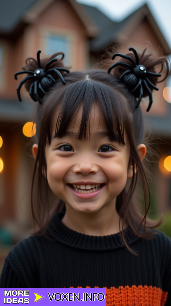 23 Creative and Easy Halloween Hairstyles for Kids