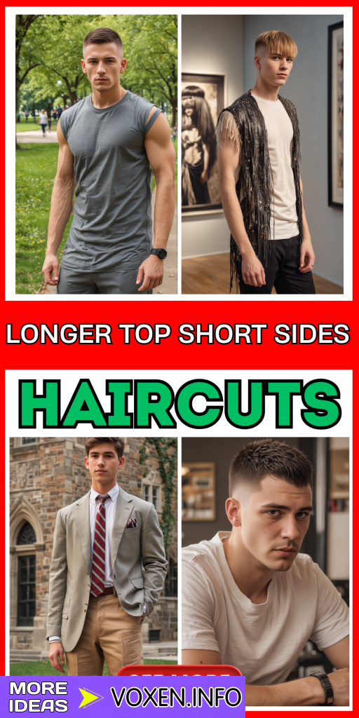 23 Trendy Men's Haircuts: Longer Top, Short Sides