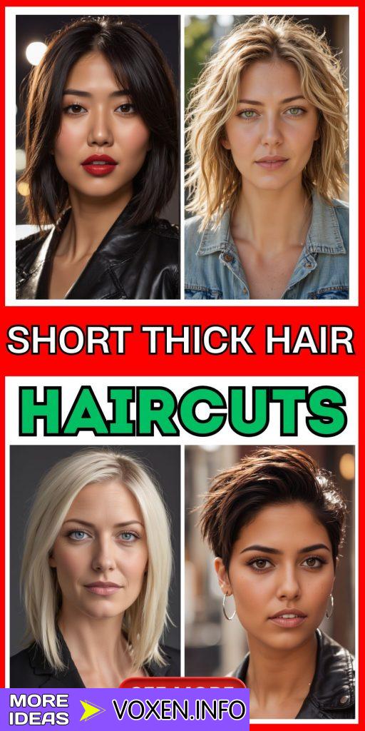 23 Top Short Haircuts for Thick Hair Women in 2024