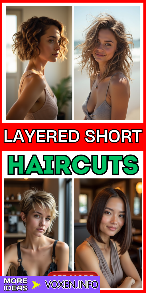 23 Layered Short Haircuts for a Fresh, Stylish Look | Best Bob, Pixie & Lob Ideas