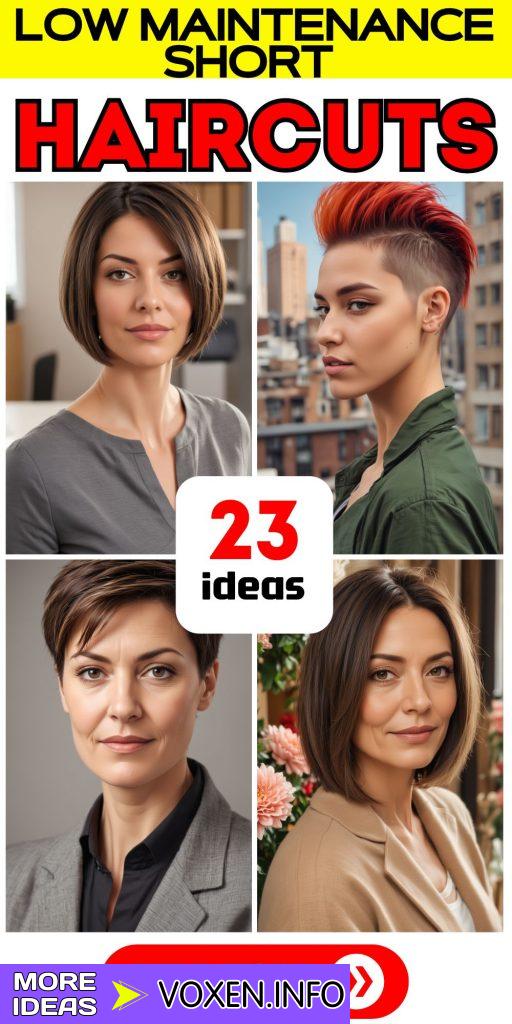 23 Effortless Style: Top Low Maintenance Short Haircuts for Busy Lifestyles