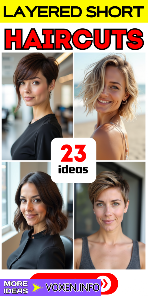 23 Layered Short Haircuts for a Fresh, Stylish Look | Best Bob, Pixie & Lob Ideas