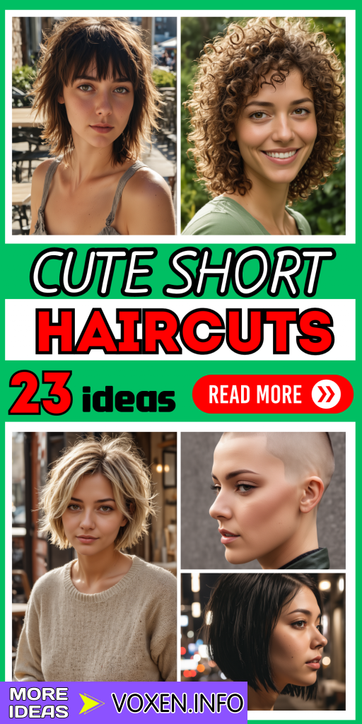 21 Top Cute Short Haircuts for Women: Disconnected Pixie, Angled Bob, Modern Bowl Cut