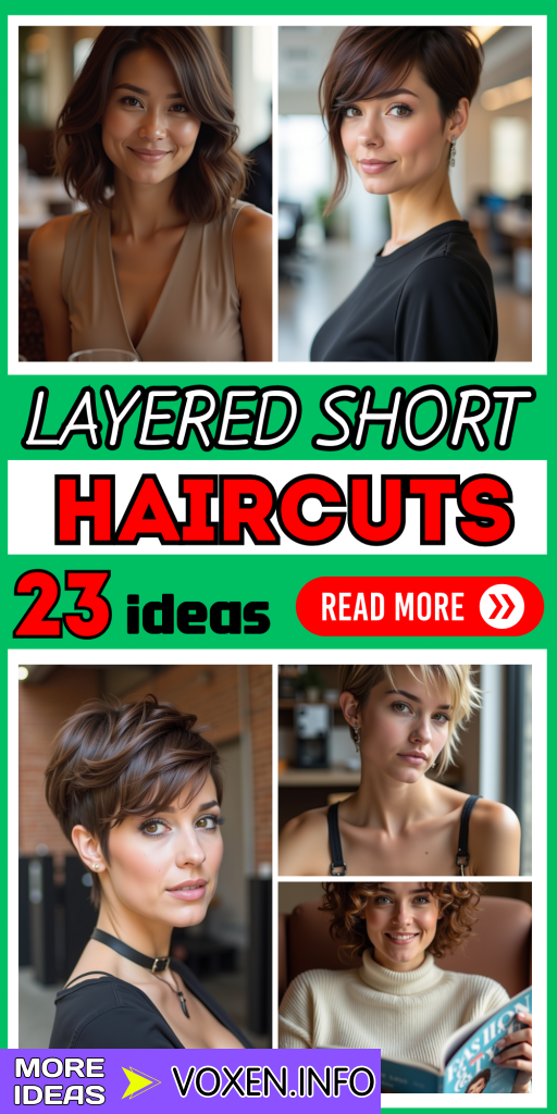 23 Layered Short Haircuts for a Fresh, Stylish Look | Best Bob, Pixie & Lob Ideas