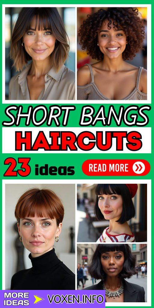 23 Trendy Short Haircuts with Bangs for Women: Discover Your Perfect Style Today