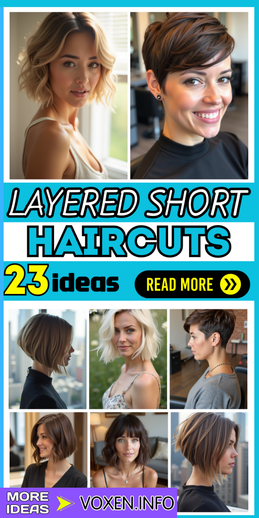 23 Layered Short Haircuts for a Fresh, Stylish Look | Best Bob, Pixie & Lob Ideas