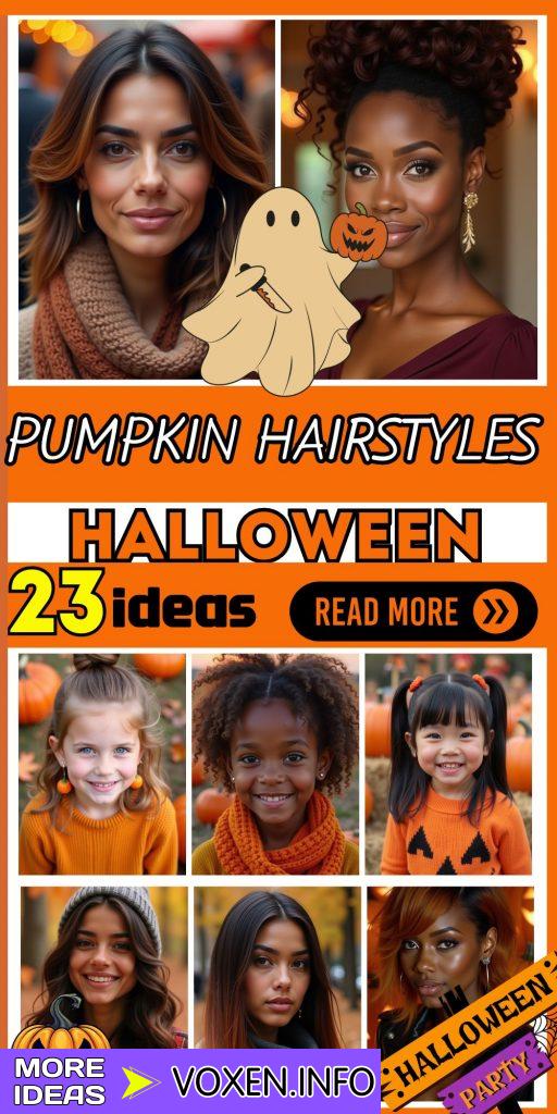 23 Discover Cute and Festive Pumpkin Hairstyles for Kids and Women this Fall