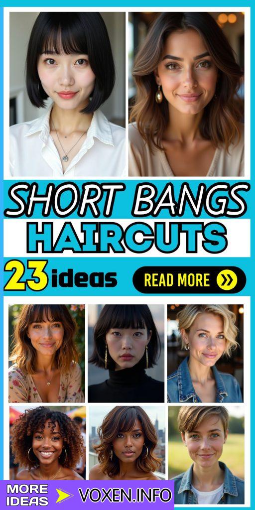 23 Trendy Short Haircuts with Bangs for Women: Discover Your Perfect Style Today