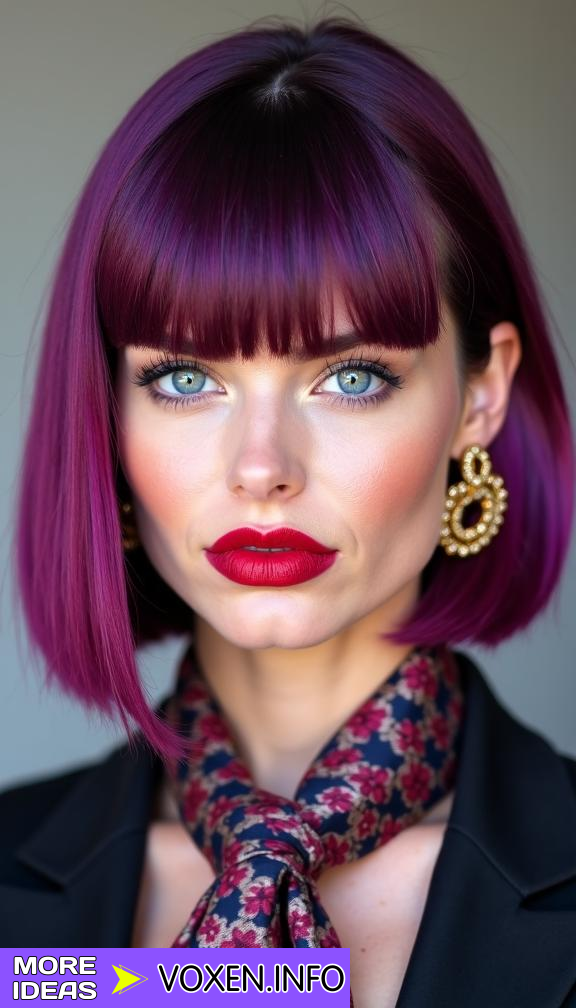 23 Bold Dark Plum Hair Color Ideas for a Stunning Transformation