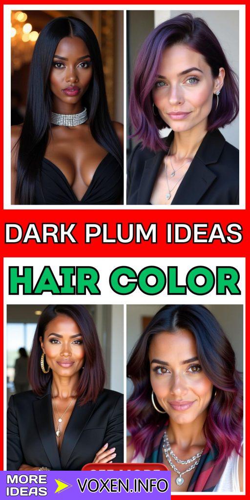 23 Bold Dark Plum Hair Color Ideas for a Stunning Transformation