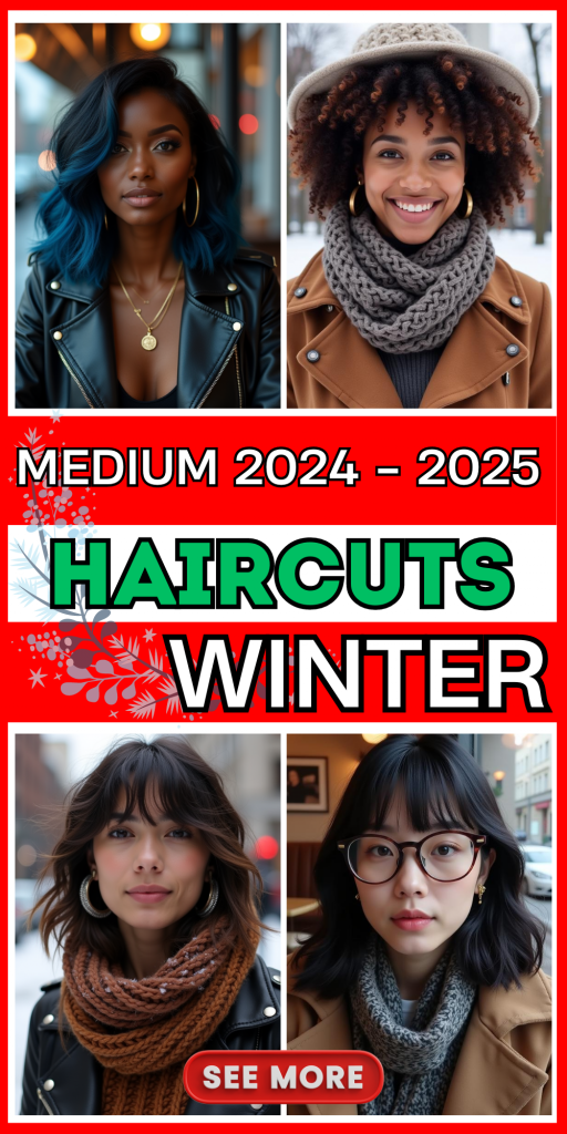 23 Top Winter Medium Haircuts for 2024-2025 That Suit Round Faces