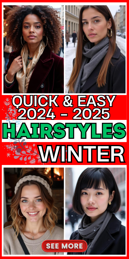 23 Quick and Easy Winter Hairstyles 2024-2025: Stay Chic in the Cold