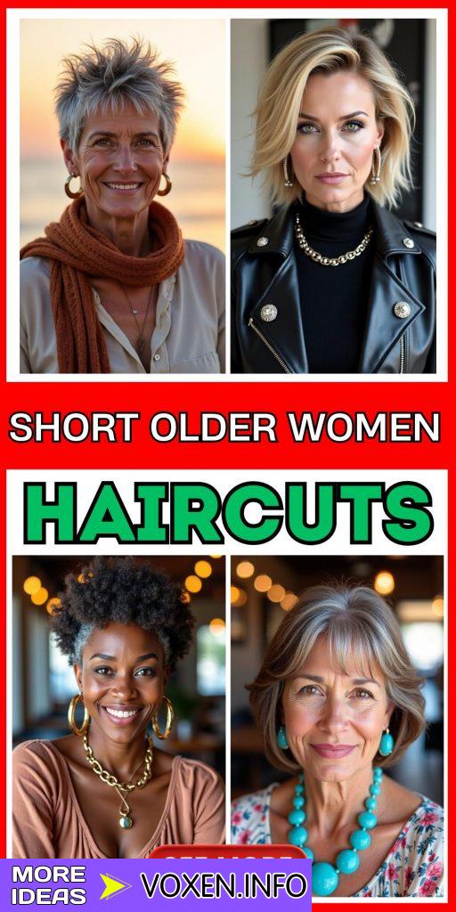 23 Best Short Haircuts for Older Women Over 50 – Stylish and Easy to Manage