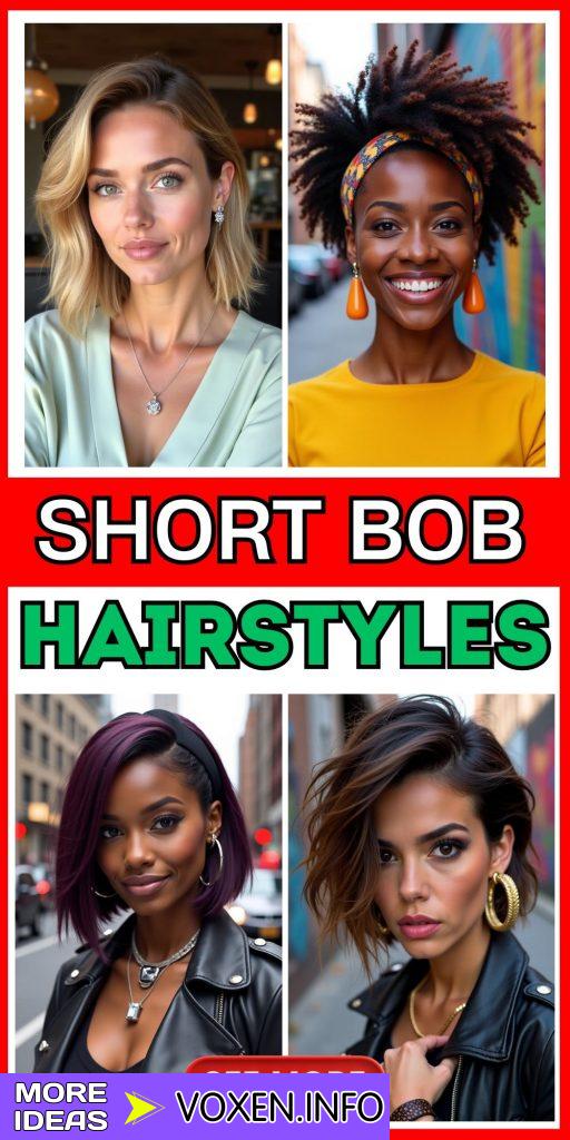 23 Trendy Short Bob Hairstyles for Every Hair Type and Face Shape