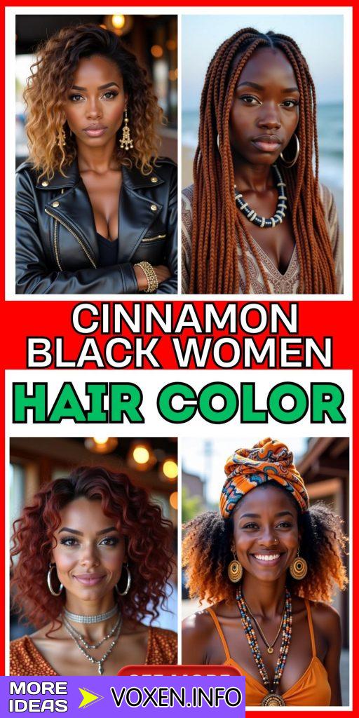 23 Warm Cinnamon Hair Color Ideas for Black Women: From Pixie Cuts to Box Braids