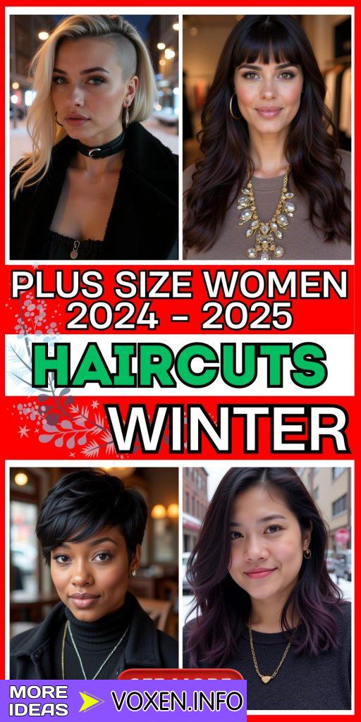 23 Top Winter Haircuts for Plus-Size Women 2024-2025: From Classic Bobs to Edgy Pixie Cuts