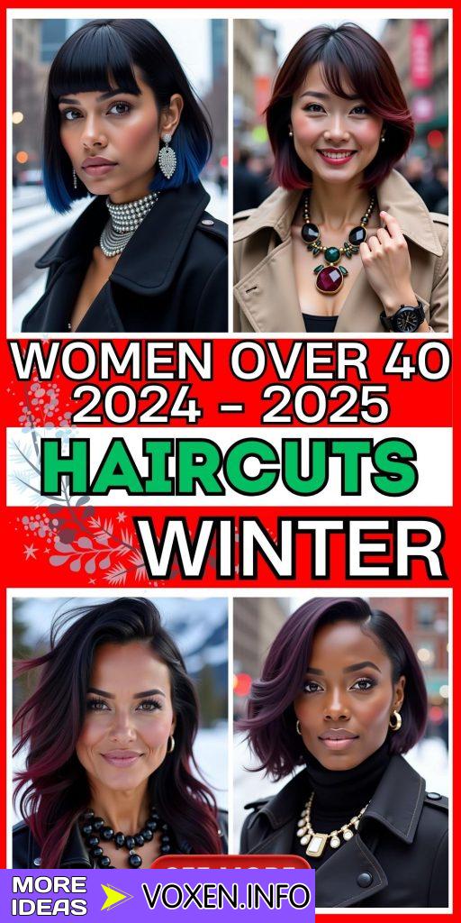 23 Trendy Winter Haircuts for Women Over 40 2024-2025: Stylish Bob, Lob, Pixie, and More!