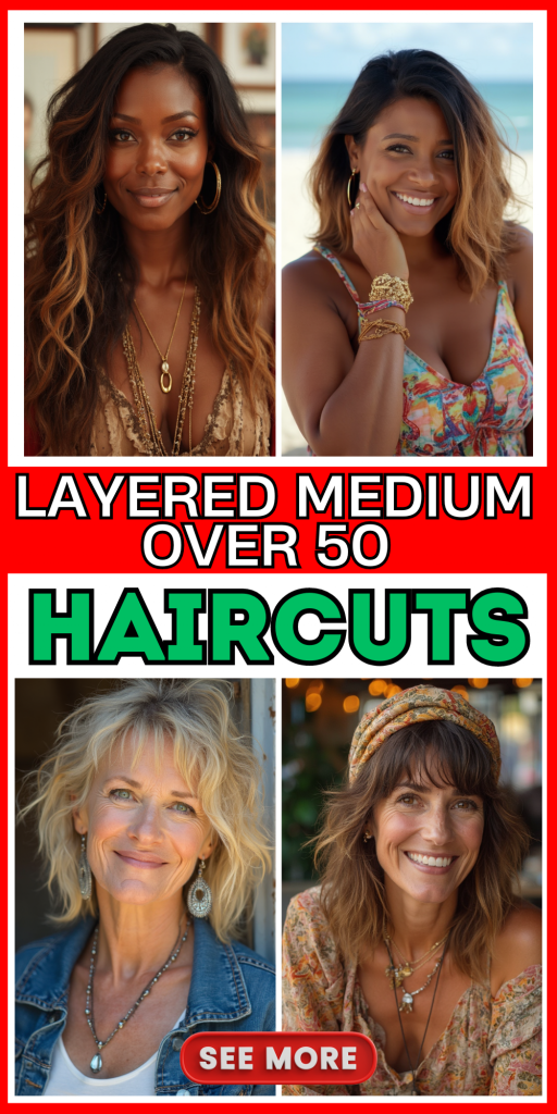 23 Stylish Medium-Length Layered Haircuts for Women Over 50 – 2024 Trends