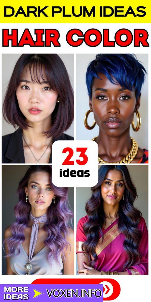 23 Bold Dark Plum Hair Color Ideas for a Stunning Transformation